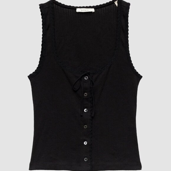 Dôen NWT Lois Tank in Black Size L - Picture 2 of 7